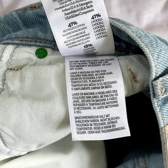 Mother Snacks Skirt The Sugar Cone Denim Maxi Sweet And Sour Light Wash Size 25 - Picture 12 of 13